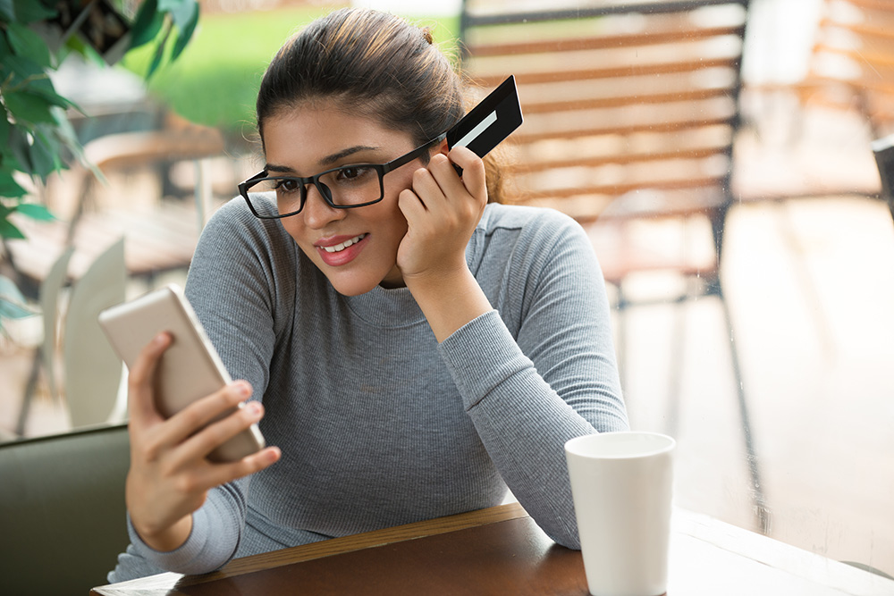 Woman on phone